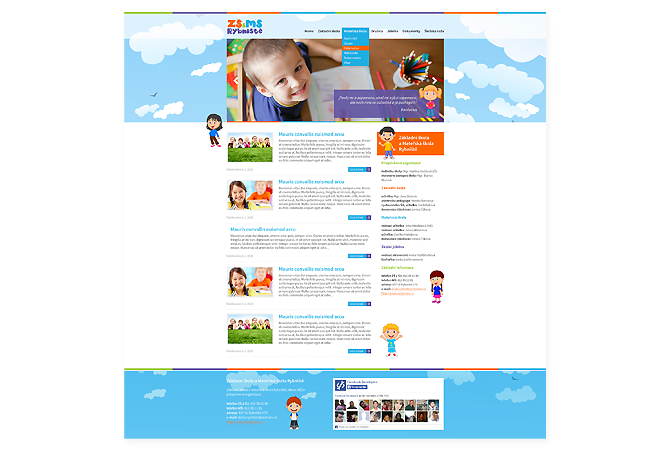 Webové stránky pro základní školu